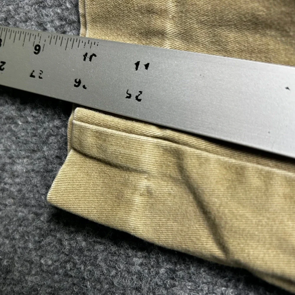 Tommy Hilfiger Chino Pants Mens Size 32X26 Beige Pleated Relaxed Fit Vintage